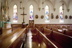 Interior of a beautiful old catholic church